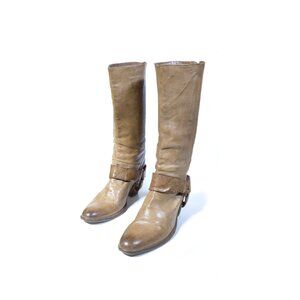 SATORE Boots Tan Brown Western Harness Boots Size 9